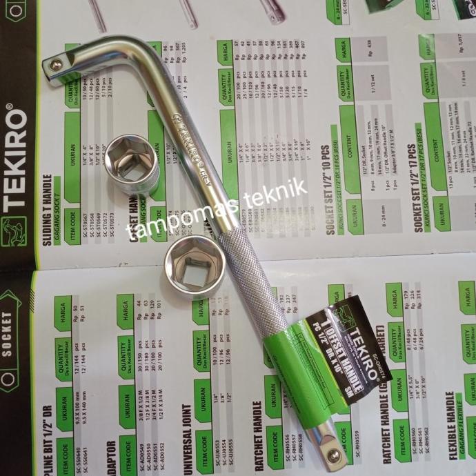 Kunci CVT Tekiro Sok Set 19mm 22 mm + Gagang Shock Tekiro