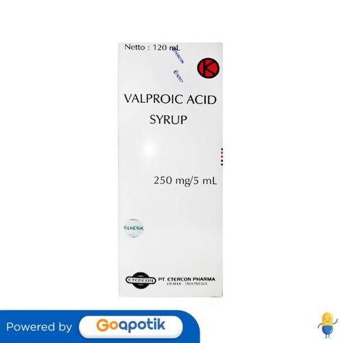 VALPROIC ACID ETERCON 250 MG/5 ML SYRUP 120 ML