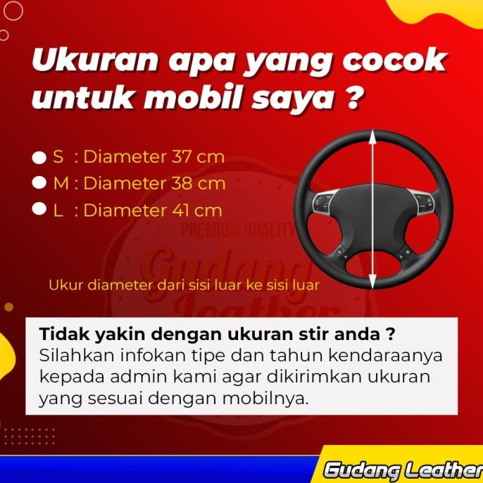 Sarung Stir Mobil - MBTECH / Cover Stir MBTECH