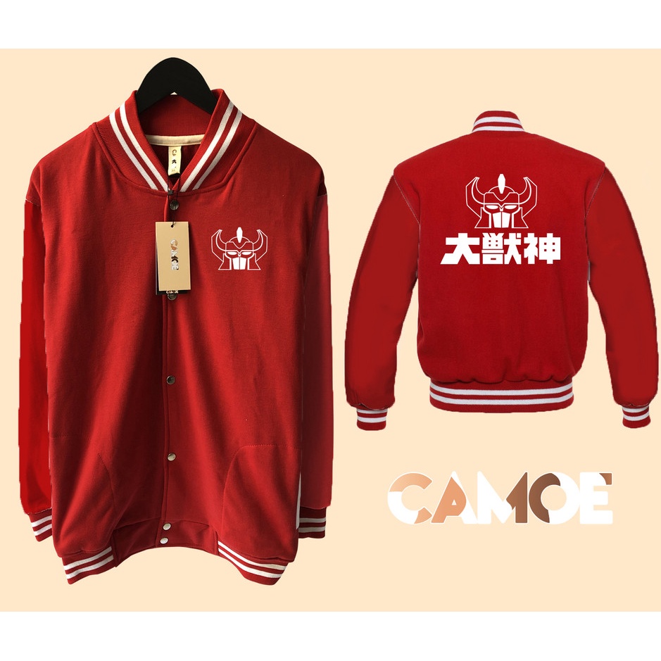 Jaket Baseball Varsity Power Rangers Megazord Japan Logo