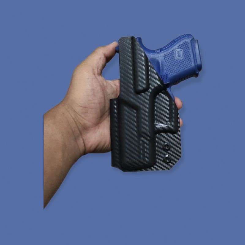 Kydex Holster Glock26 Fit GL27 IWB Motif skin Carbon Hoster G 27 26