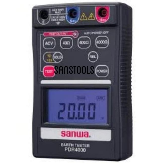 Sanwa Pdr4000 Digital Earth Tester Ground Grounding Pdr-4000 Original
