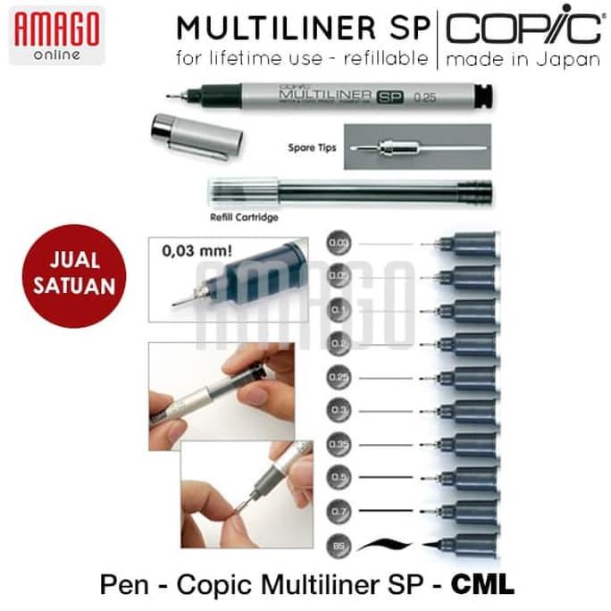 

Termurah Copic Multiliner Sp - Refillable 0.03 - Bs - Satuan - Cml
