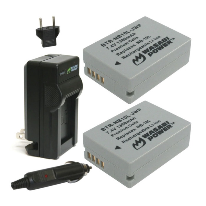 WASABI POWER BATTERY CANON NB-10L (2-PACK) & CHARGER