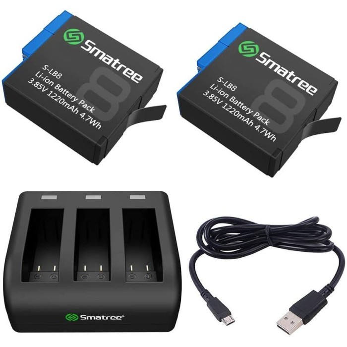 SMATREE FOR GOPRO HERO8 / HERO 8 - BATTERY KIT