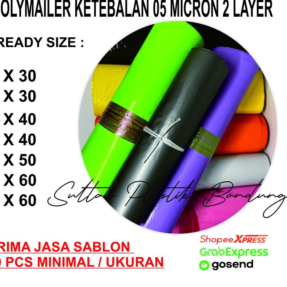 

Paling Diminati [ 35x50 isi 100pcs ] Plastik Polymailer Warna Packing Kemasan Olshop