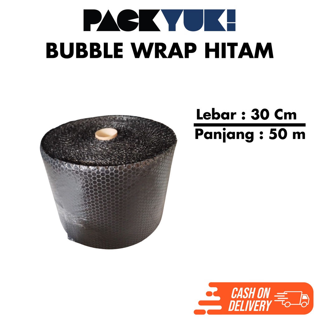 

Bubble Wrap Hitam 30 cm x 50 m