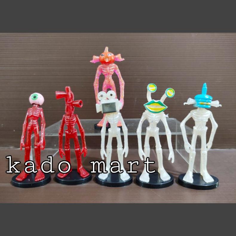 Trending Siren Head Horror Action Figure Set 6 Mainan Anak Siren Head