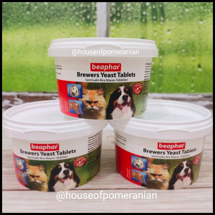 Beaphar Brewers Yeast Tablet Dog Cat Vitamin Bulu Kulit Anjing Kucing