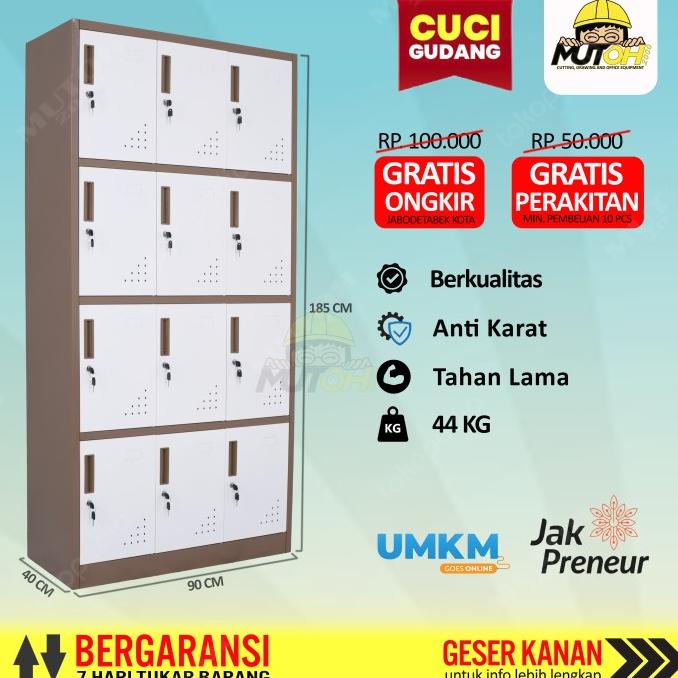 Loker besi Locker Besi 12 Pintu