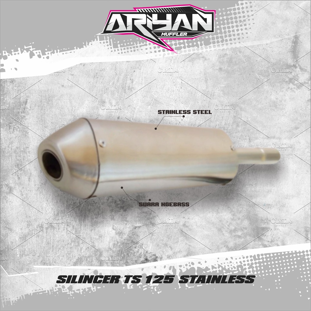 Knalpot TS 125 Silincer Trail MANTAP