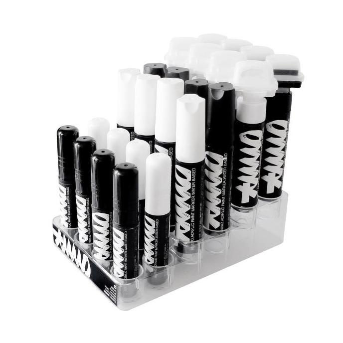 

Termurah Ammo Acrylic Paint Marker | Water Based | Spidol Cat Akrilik | Black White Edition