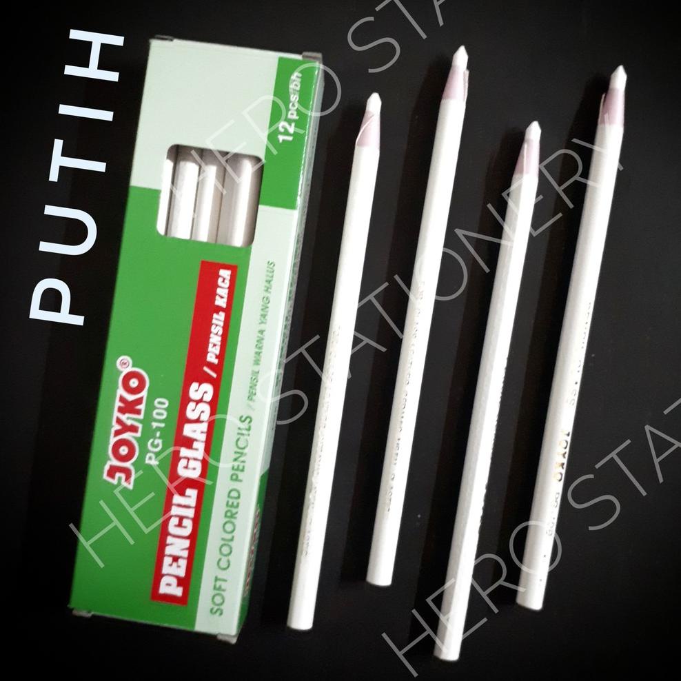 

Diskon Habis Pensil Kaca Dermatograph Pencil Glass Joyko Pg-100 Putih White . 12 Unit