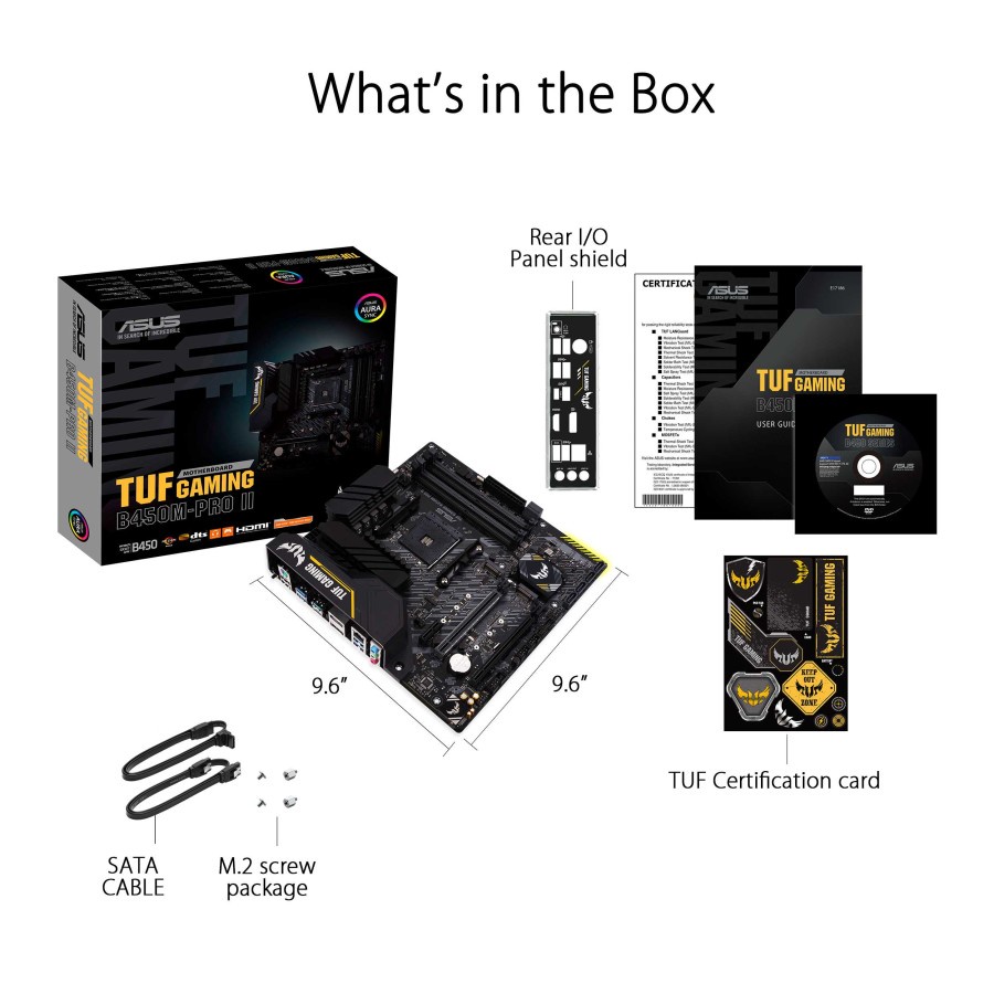ASUS TUF GAMING B450M PRO II - Micro ATX Motherboard AM4