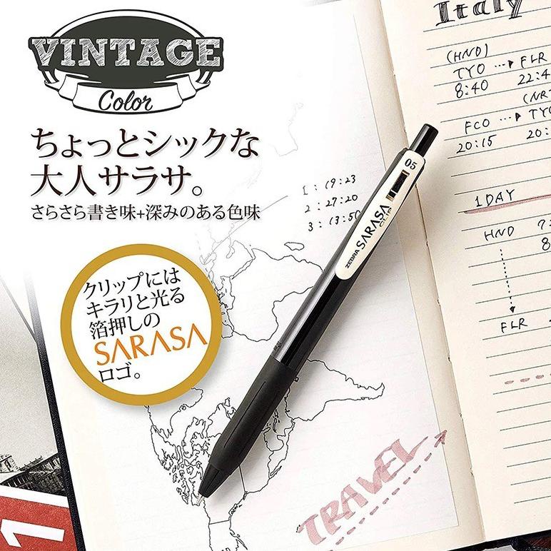 

Trending Pulpen Gel Sarasa Clip Vintage Colour Set 5 - 0.5 Mm