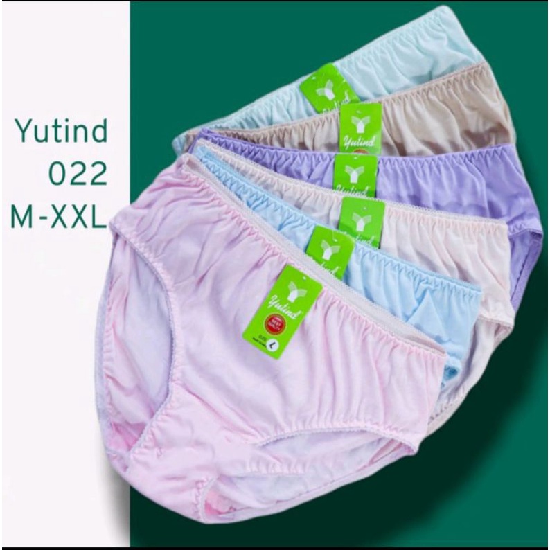 3 Pcs Celana Dalam Yutind 022-CD Wanita/Karet Pinggang Zig-zag