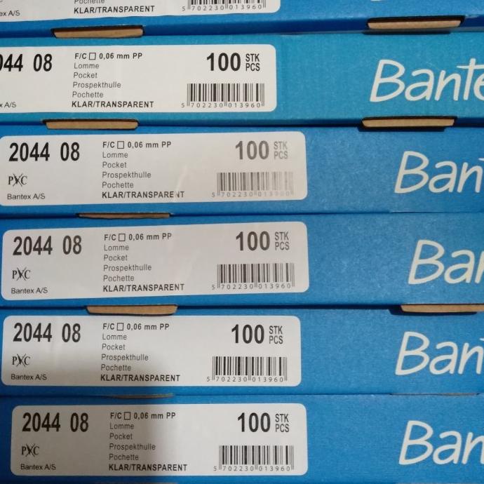 

pp pocket bantex ukuran F4 isi 100