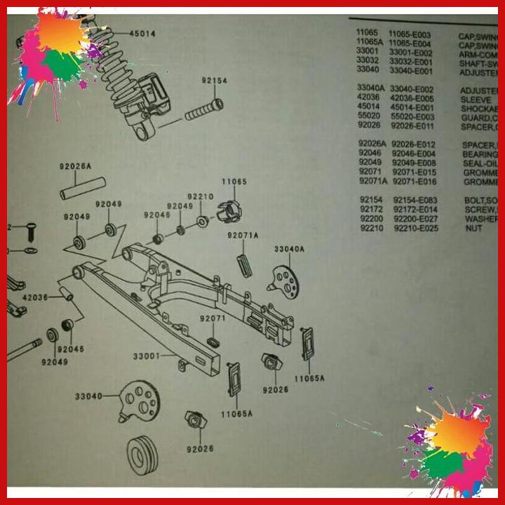 karet spakbor 200ns grommet swing arm spakbor belakang pulsar 200ns [clim]