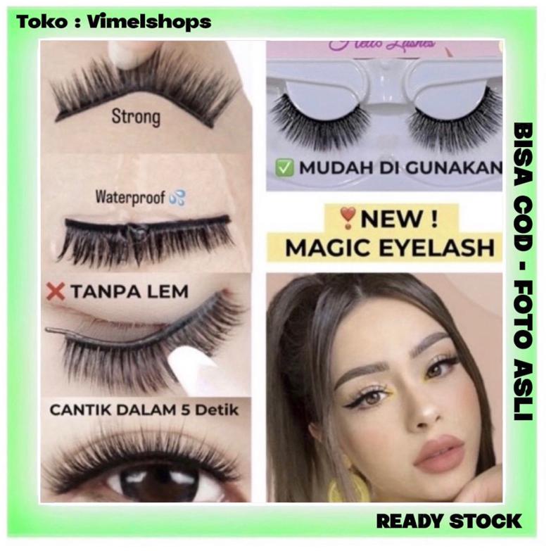Trend Produk Hari Ini BISA COD - TERBARU BULU MATA MAGIC - Bisa Nempel Tanpa LEM - MAGIC NO GLUE EYE