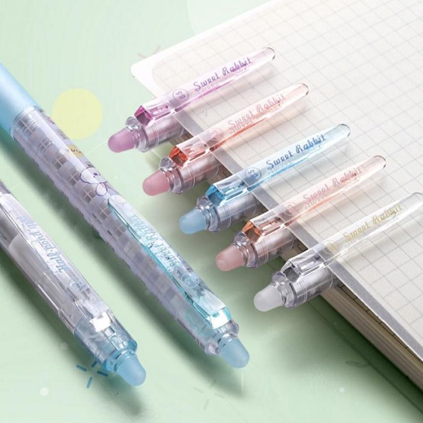 

Viral 6Pcs Pulpen Penghapus Klik Gel Karbon Pen Dapat Di Hapus / Erasable Pen Bolpoin Model Klik On Off