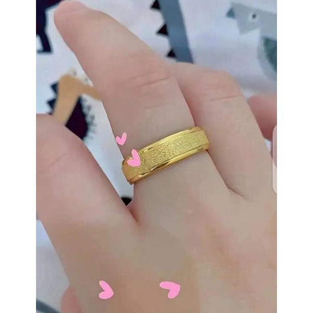 Cincin polos Pasir Lapis Emas, cincin nikah, tunangan, kawin