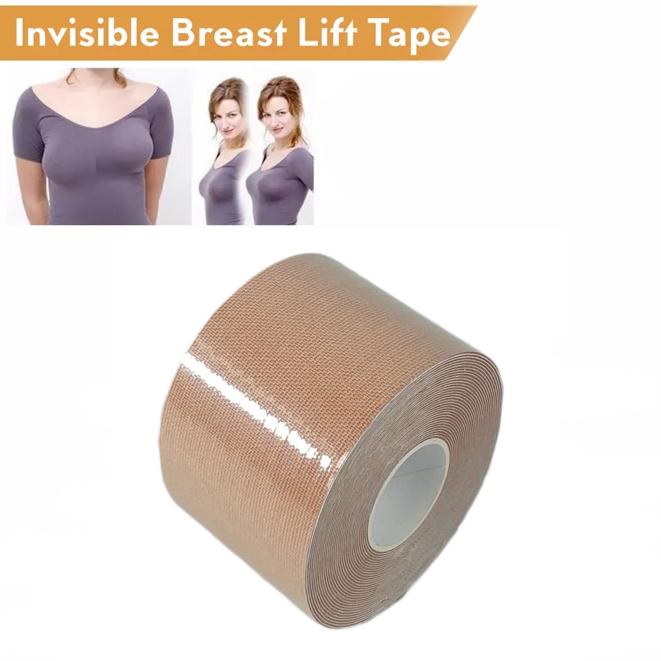 G8i Boob Tape / Bra Tape / Booby Bra Tape Body Push Up Bra Tempel Bh Nipple Cover / Body Tape Roll Solatip Penutup Pengangkat Payudara