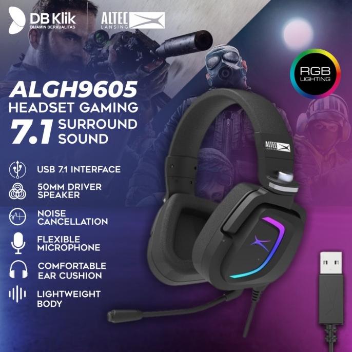 Headset Gaming ALTEC LANSING ALGH-9605 7.1 Surround Sound Wired RGB
