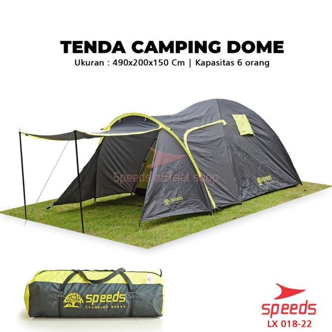 Tenda Camping Luas 6 Orang Tenda Gunung Manual Tenda Family 018-22