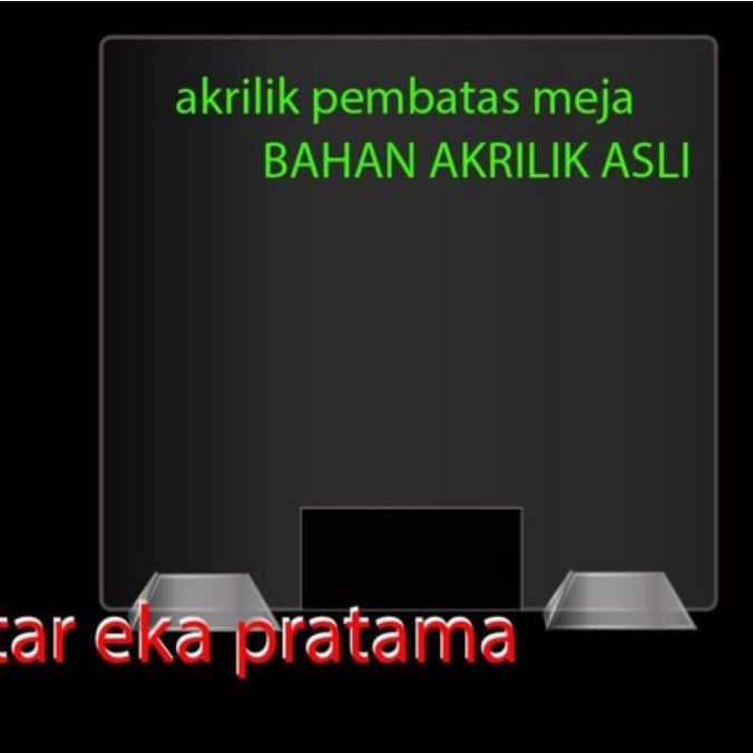 

Akrilik Pembatas Meja Kantor clear (uk 100x60)(3MM)