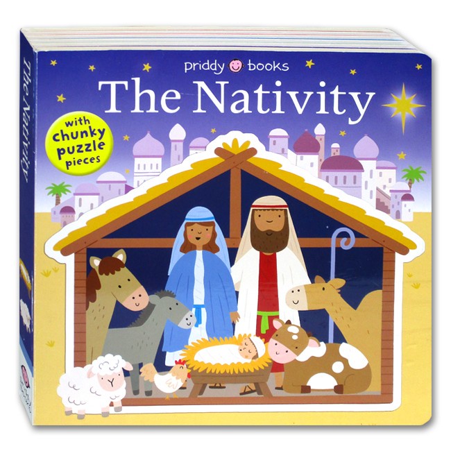 Hot Sale Priddy Books The Nativity Board Book With Chunky Puzzle Pieces Terbaru