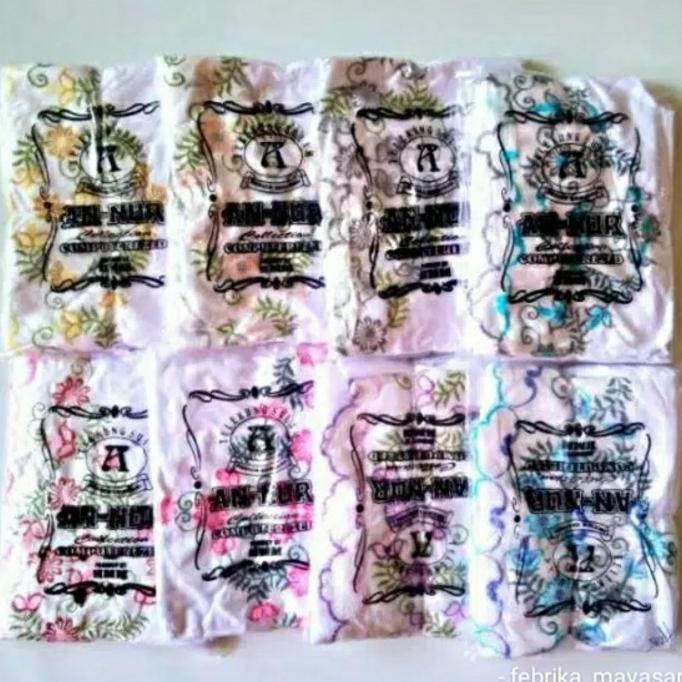 Mukenah Mukena An Nur Terusan / Mukena Katun Putih Bordir Rukuh