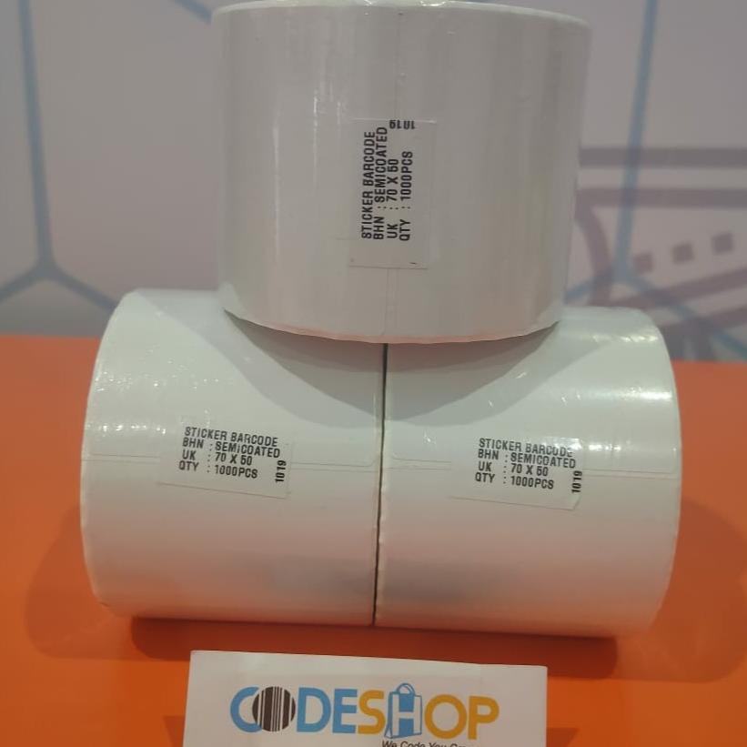 

Cuci Gudang Label Barcode 70 X 50 (1 Line) Kertas Sticker Label Semicoated 70X50