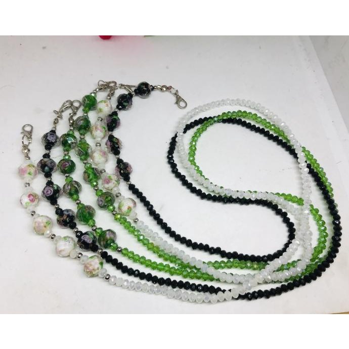 

Gantungan Kalung Strap Lanyard Masker Kristal Morano