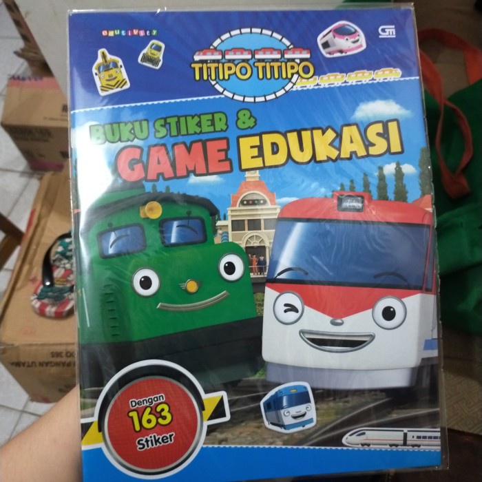 Hot Sale Buku Stiker Titipo Game Edukasi Buku Stiker Titipo Tayo The Little Bus Termurah