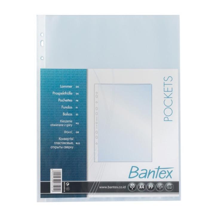 

Plastik PP Pocket A4 Antiglare 2035 Bantex 0,06mm (100Pcs)