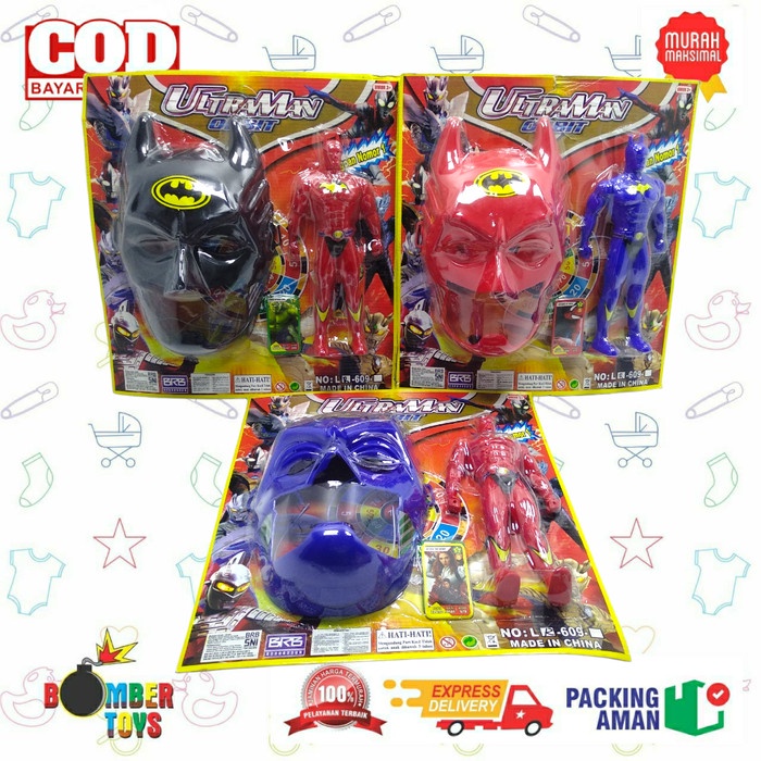 Mainan Anak Topeng Robot Cosplay Batman Mask Superhero Super Sentai