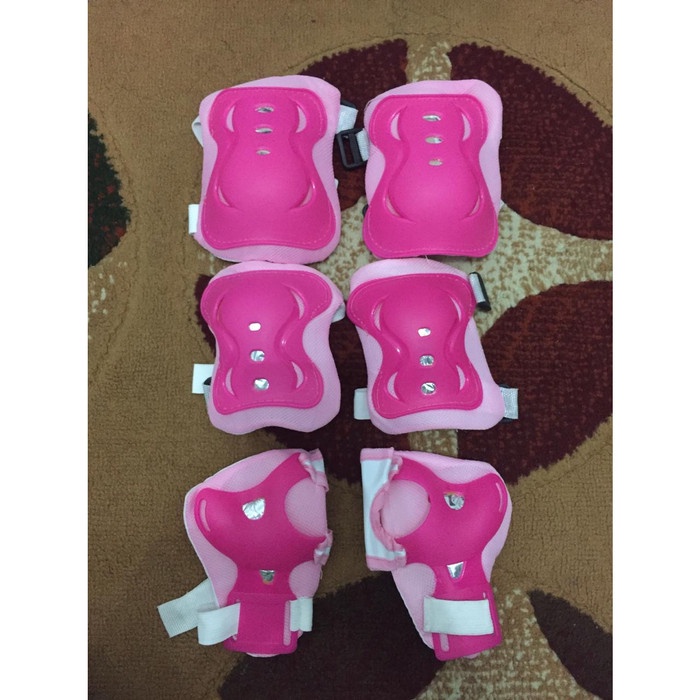 Terlaris Deker Inline Anak Cewek Warna Pink Pelindung Lutut Sepeda/Sepatu Roda