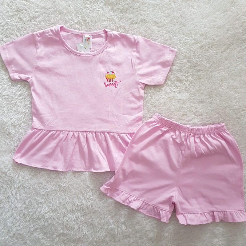 Setelan Anak Perempuan Raku so cute set