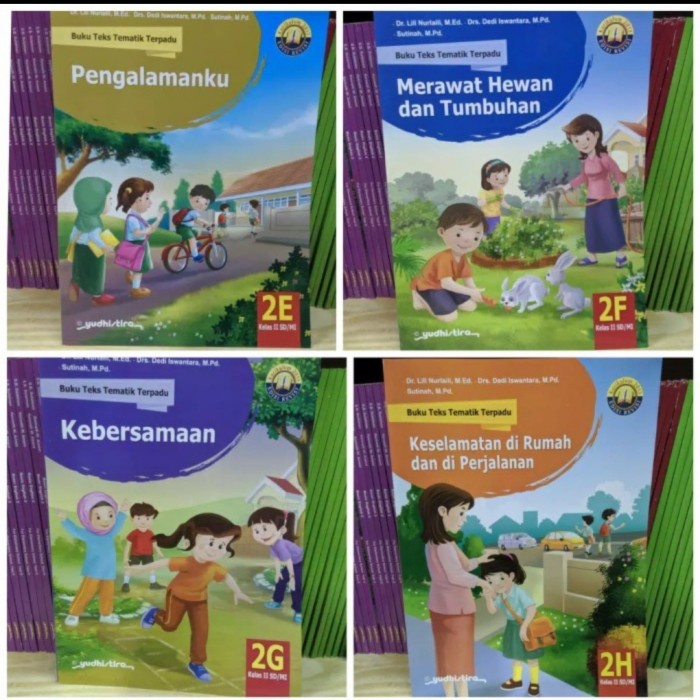 Must Have Paket Buku Tematik Kelas 2 Sd Semester Dua Yudistira E. F. G. H Terbaru