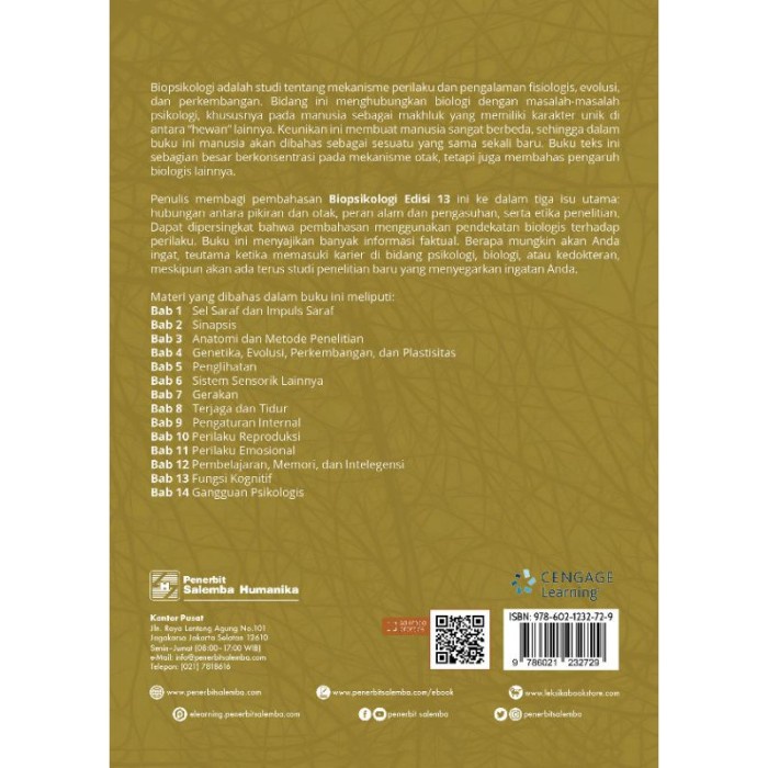 Promo Biopsikologi Edisi 13 - Jw Kalat - Slm Termurah