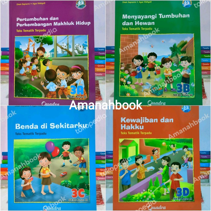 Must Have Buku Tematik Kelas 3 Sd Semester 1 Tema Abcd K13 Quadra Terlaris