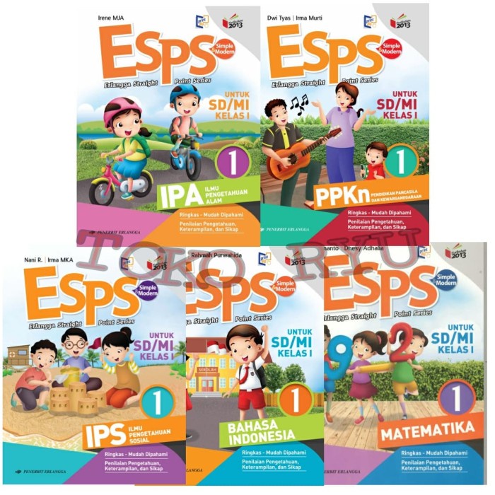 Must Have Paket Esps 1 Sd K13N Erlangga Isi 5 Buku Termurah