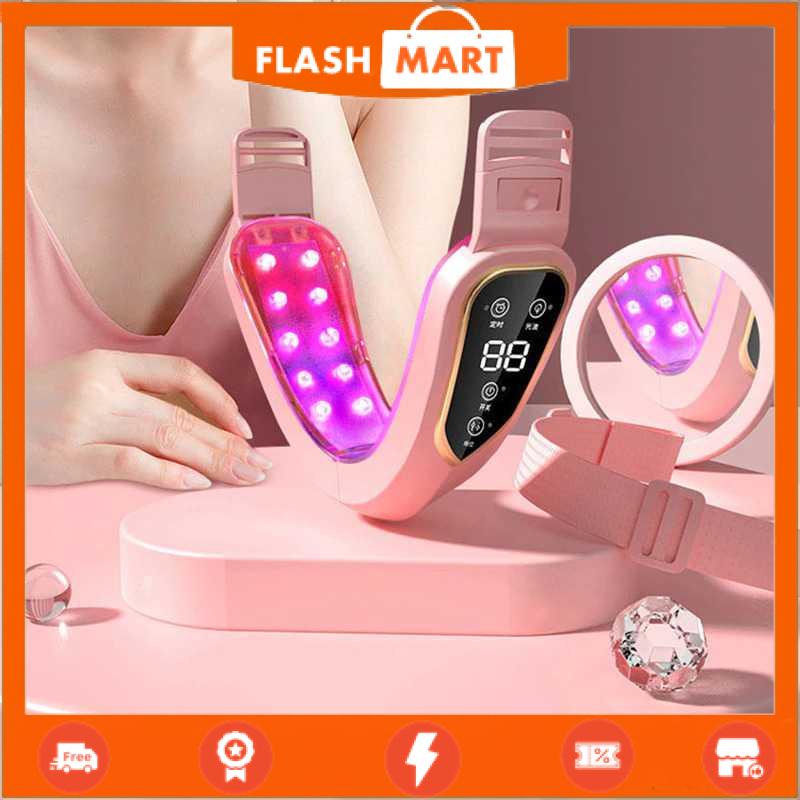 FLASHMART V-Face Alat Pijat Penirus Wajah Face Lifting Double Chin V-Shaped - V80