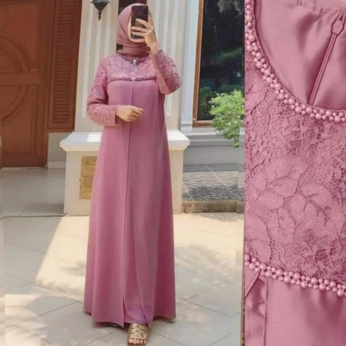 GAMIS BRUKAT PAYET MEWAH GAMIS TERBARU GAMIS PESTA MEWAH ELEGAN