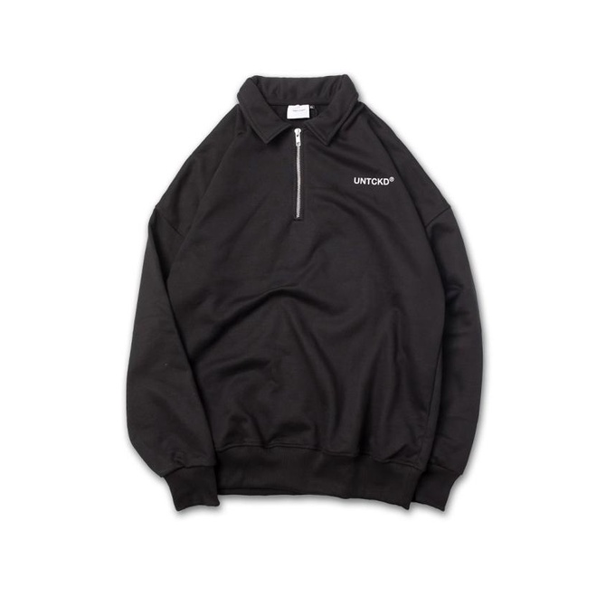 Halfzip Rugby Shirt Black