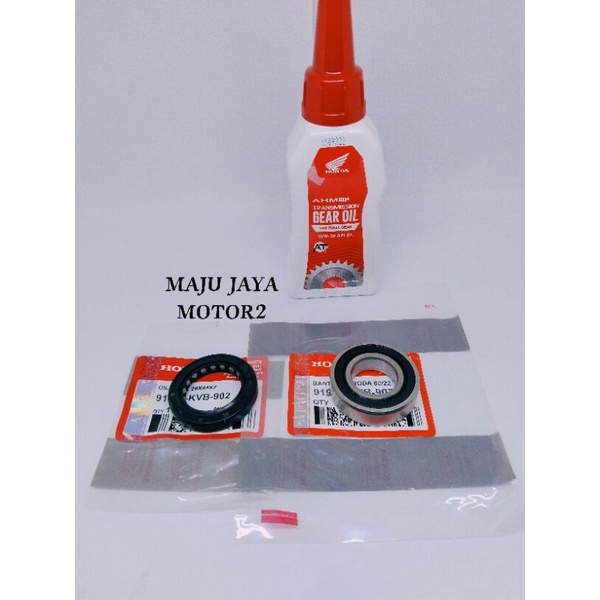 Bearing 60/22 Laher roda Belakang+ Oli Gardan+Seal Roda belakang Honda Beat Beat fi Scoopy fi Vario 