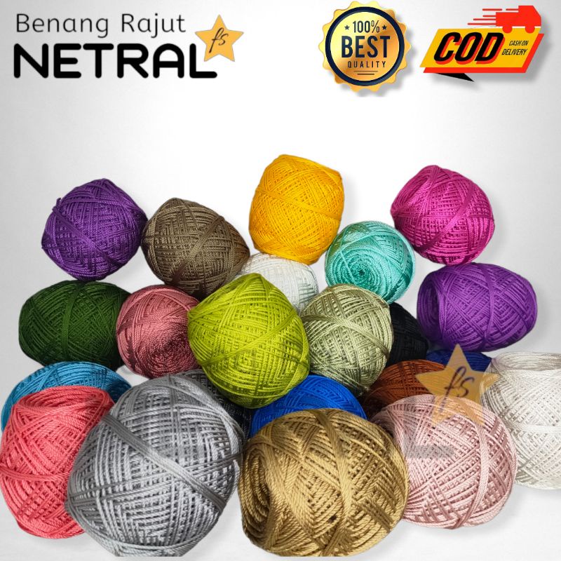 NETRAL KATALOG II - BENANG RAJUT POLYESTER | POLYKILAP &amp; POLYDOP | TERLENGKAP &amp; TERMURAH