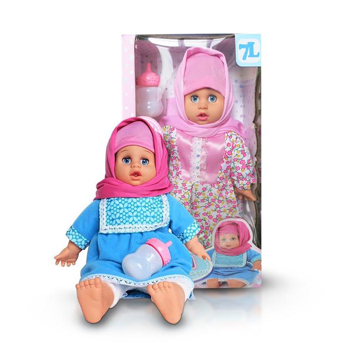 MAINAN ANAK BONEKA ANISA HIJAB PINTAR BISA DOA NGAJI NANGIS DLL
