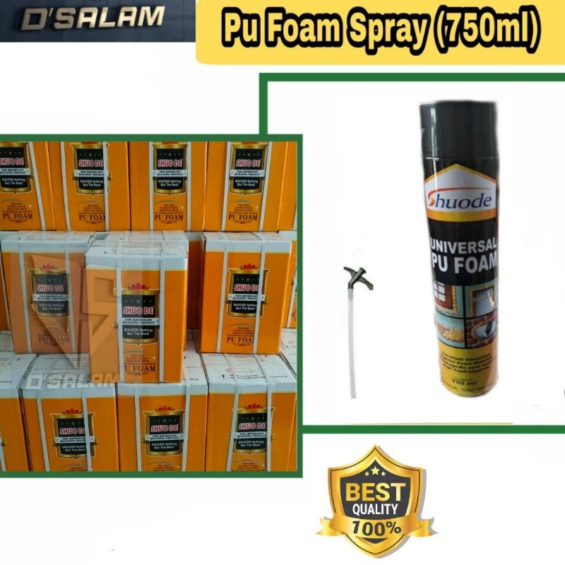 Pu foam sealant spray/ Polyurethane Foam LEM PEREKA CELAH LUBANG