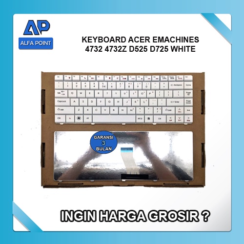 Keyboard Acer Emachines 4732 4732Z White